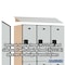Salsbury Industries Wardrobe Locker, 45" W, 21" D, 76" H, (3) Wide, (6) Openings, Gray 22361GRY - alternate 2